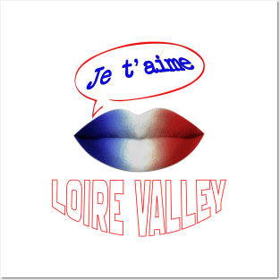 FRENCH KISS JE T'AIME LOIRE VALLEY Posters and Art